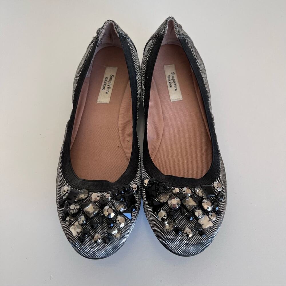 Simply Vera Vera Wang Women's Embellished Ballet Flats - Picture 4 of 11